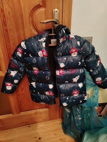 детский спортивный костюм из плащевки: Uşaq geyimləri dəsti 1) Qalın qış gödəkcəsi – tünd mavi rəngdə — 1