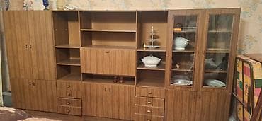 otaq mebelleri: - Klassik üslubda böyük divar qarnituru - Material: taxta üzərində — 1