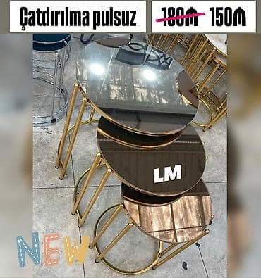 jurnal masasi: Yumru masa, Açılmayan, Təkərsiz, Şüşə, Türkiyə, Zəmanətli, Pulsuz çatdırılma, Pulsuz quraşdırılma — 1