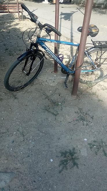 Şəhər və gündəlik istifadə üçün mavi rəngli Trekking tipli velosiped