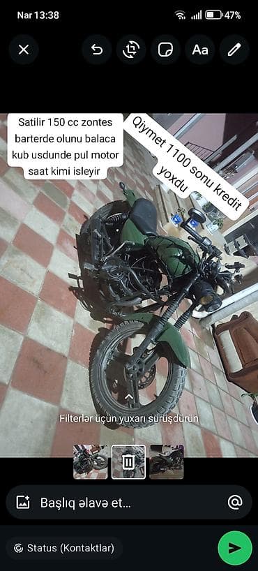 moped kreditle: Zontes 150 sm3 — 1