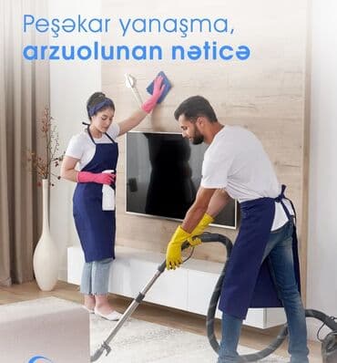 ev təmizləmə: Təmizlik | Ofislər, Mənzillər, Evlər | Gündəlik təmizlik, Təmirdən sonra təmizlik, Pəncərələrin, fasadların yuyulması — 1