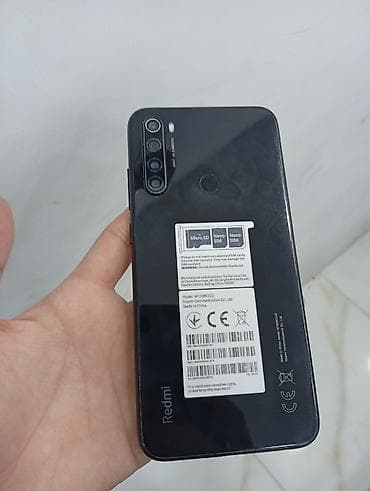 Redmi Note 8, 64 GB, rəng - Qara, Barmaq izi