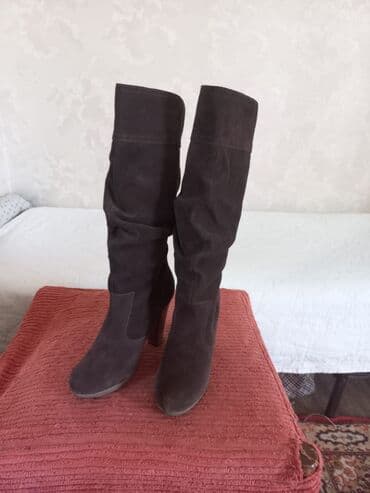 cəkmə: Ölçü: 37.5, rəng - Qəhvəyi, İşlənmiş — 2