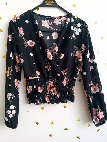 черная шифоновая рубашка: 18 manatEyinde qeseng qalir — 1