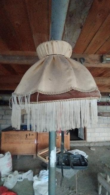 Klassik üslubda tavan lampası abaşuru - Material: Parça (bej rəngdə lalafo.az -da Klassik üslubda tavan lampası abaşuru - Material: Parça (bej rəngdə