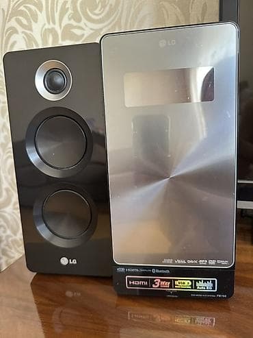 Mikrofonlar: LG ev kinoteatrı/mikro Hi-Fi sistemi və 3 ədəd akustik kolonka — 1