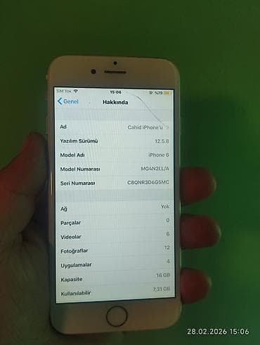 zte 16 gb: IPhone 6, < 16 GB, Qızılı — 1