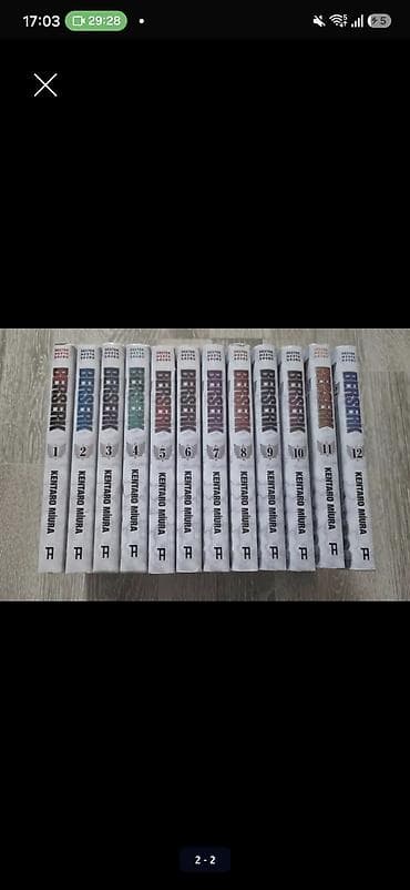 Komikslər, manqa: Berserk 1-12 manga seti türkce — 2