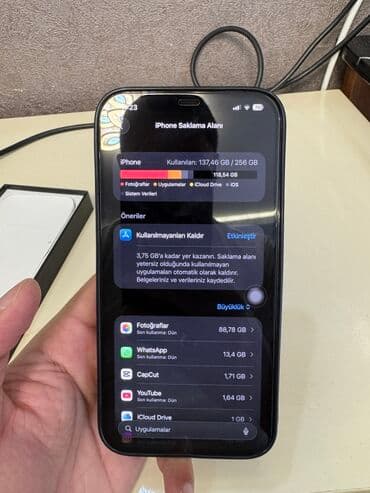 iphone 8 plus 128gb: IPhone 12 Pro Max, 256 GB, Qara, Simsiz şarj, Face ID — 10