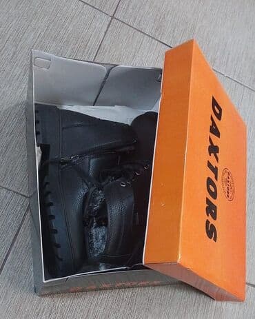 DAXTORS kişi qış botları - Rəng: qara - Model: yon tərəfdən — 4