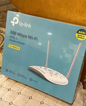 TP-Link TD-W8961N ADSL2+ Modem Router - 300 Mbps-ə qədər Wi‑Fi sürəti — 1