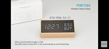 stolustu saatlar: Elektron saat 🔹Taxta elektron stolüstü saat🕰️ 🔹Ölkə daxili pulsuz — 9