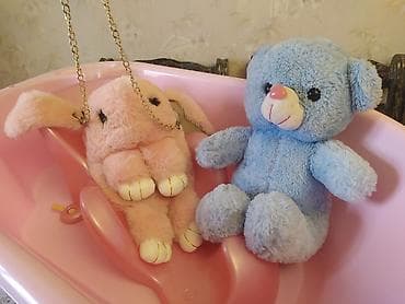 yuxuda uşaq cimizdirmək: Əla! TƏKLİF 🥳🥳🥳 Çanta ilə mavi şirin ayıcıq övladınıza hədiyyədir — 1