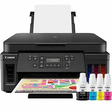 Canon rəngli ÇFQ (kopir/printer/skaner) – qara korpus, sərhədsiz foto