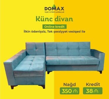 ikinci əl kunc divanlar: Künc divan, Qonaq otağı üçün, Yataq otağı üçün, Parça, Bazalı, Açılan, Kitab — 13