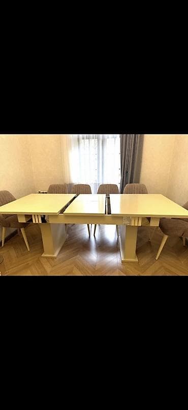 stul bar: Masa yaxshi veziyyetdedi. 1İldi alinib. Sadece ev ucun olcusu boyuk — 3