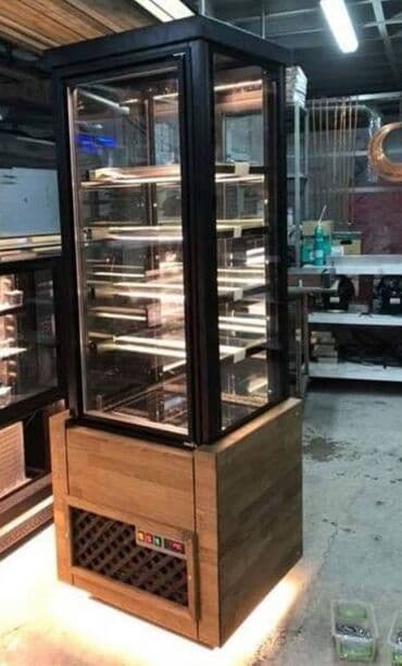 böyük soyuducu: Yüksək keyfiyyətdə şirniyyat vitrinlərinin istənilən ölçü və dizaynda — 14