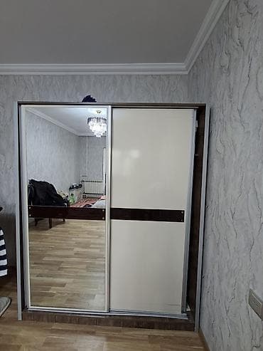 cugun tava: 2 qapılı, Güzgülü, Taxta, Kupe, Düz dolab — 2
