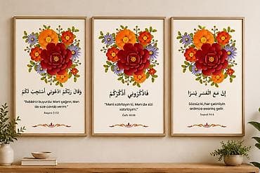 🖼️ Dini Çərçivələr ✨ Sadə — 10 AZN 💡 LED İşıqlı — 15 AZN 🎊Ölçü A4 🏠