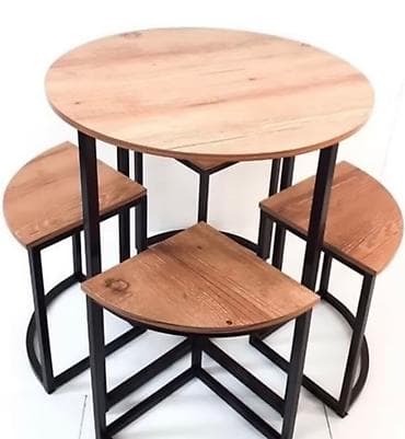 taxta reykalar: Yeni, Dördbucaq masa, 4 stul — 8