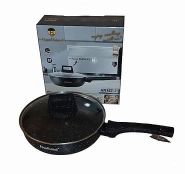 Tava, rəng - Qara, Antipriqar, 22 sm