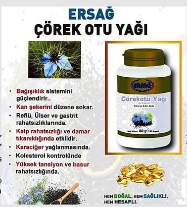 Bədənə qulluq: Ersağ brendinin D3 və K2 vitaminlərini ehtiva edən qida əlavəsi. Hər — 4