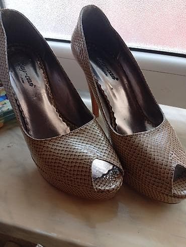 Туфли: Qadın üçün yüksək daban ayaqqabı – peep-toe model - Brend: Day Cani — 1