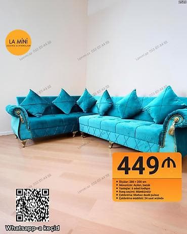 divalar: Künc divan, Açılan, Bazalı, Parça, Şəhərdaxili pulsuz çatdırılma — 1