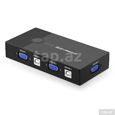 UGREEN 2 IN 1 OUT USB VGA KVM Switch - 1 klaviatura və siçanla eyni — 2