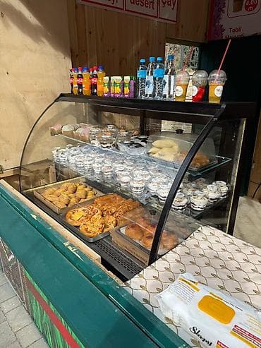 Промышленные морозильники: Kafe–şirniyyat vitrini və içkilər üçün stend Təklif olunan məhsul və — 2