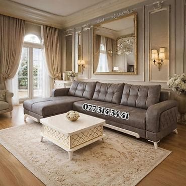 Künc divan – müasir və klassik interyerlərə uyğun rahat model. -