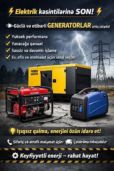 mini generator: Satış, İşlənmiş, Dizel, Generator, Ödənişli çatdırılma, Kredit yoxdur — 1