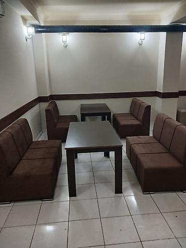 kafe divanlari: Kafe və restoran üçün modul yumşaq oturacaqlar - Dizayn: Arxa — 1