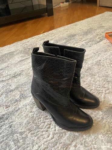 сапоги демисезонные кожаные: Полусапоги, Размер: 37, Новый — 2