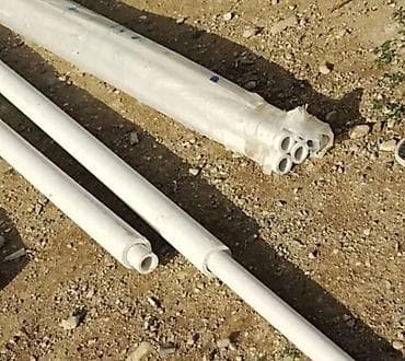 PVC borular dəsti - Material: PVC (ağ rəng) - Təyinat: su, drenaj və