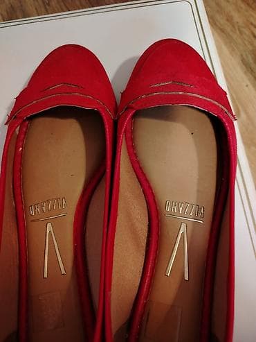 Qadın geyimləri: Baletkalar, Ölçü: 36, rəng - Qırmızı, İşlənmiş — 3