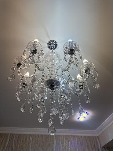 Digər ev dekoru: Çılçıraq, 8 lampa, Xrustal — 2