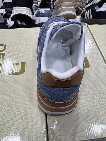 qadın oksfordları: Məhsul: Qadın krossovkası – denim üstlü, naxışlı model - Üst — 4