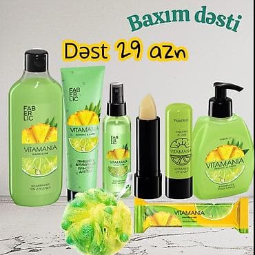 комплект: Faberlic Vitamania və Home məhsulları 1) Baxım dəsti – Dəst 29 AZN - — 1