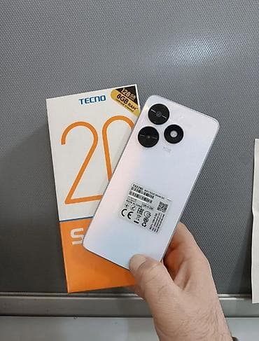 Tecno Spark 20, 128 GB, rəng - Ağ, İki sim kartlı