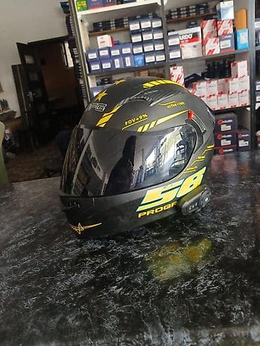 volta vs 1: Motodəbilər üçün inteqrall kask - Model: “56 PROGP” qrafik dizaynlı — 2