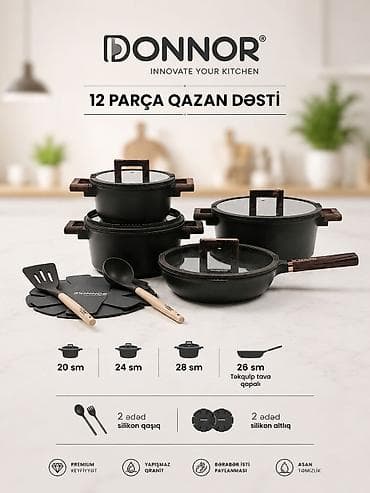dibcek qablarin satisi: Qazan, rəng - Qara, Qranit, Türkiyə — 1