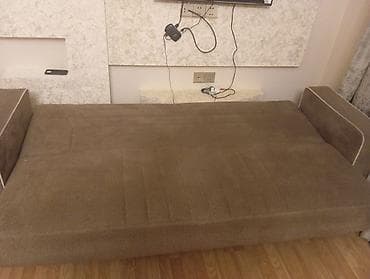 uşaq üçün divan: Qəhvəyi rəngdə transformasiya olunan divan - Model: Venzana (arxa — 2