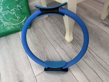 Обручи: Pilates Magic Ring – mavi rəngli, yüngül və elastik məşq halqası. - — 2