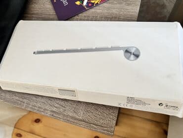 bluetooth klaviatura: Apple Wireless Keyboard (Model No: A1314) — Bluetooth vasitəsilə — 5