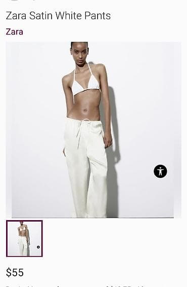 cool paltar: Zara saten pijama model şalvar 
Bir defe geyilib — 3