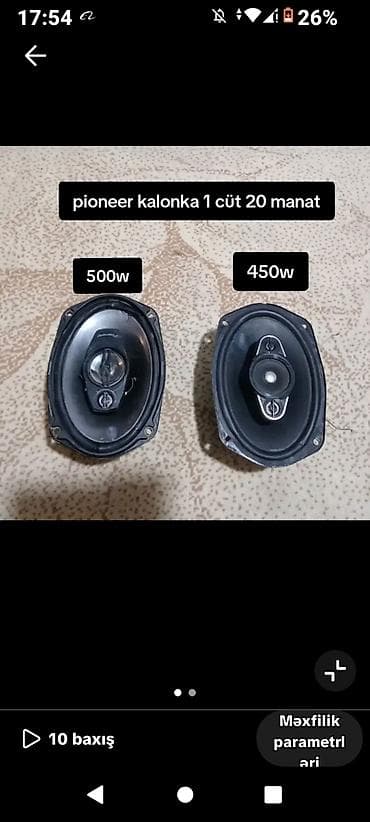 Dinamiklər və sabvuferlər, Pioneer, Karbon