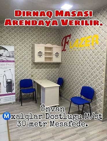 binə emlak: Xalqlar Dostlugu Metrosunun yaninda Lazer salonunda. Drnaq masasi — 4