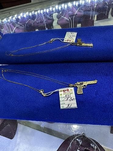 kohnə əşya: Boyunbağı, Sarı qızıl, 585 Əyar, 3 g, Ödənişli çatdırılma — 1